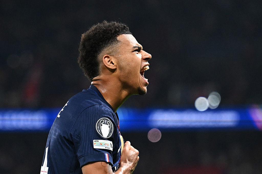 杜埃巴黎生涯欧冠淘汰赛已打入7球，队史仅次于姆巴佩